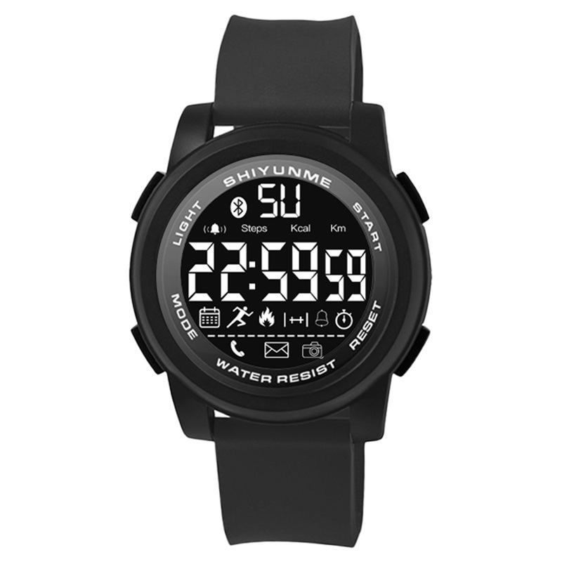 Bluetooth Reminder Pedometer Mileage Remote Control Photo Men Hiking Large Dial Smart Sports Watch
