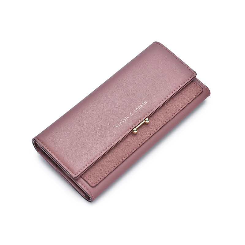 New long women's wallet wholesale European and American retro large capacity three-fold female handbag purse Tailian