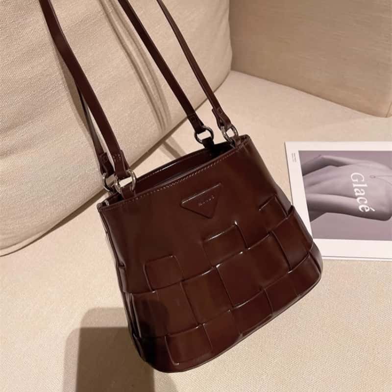 French Vintage Luxury Woven Handbag