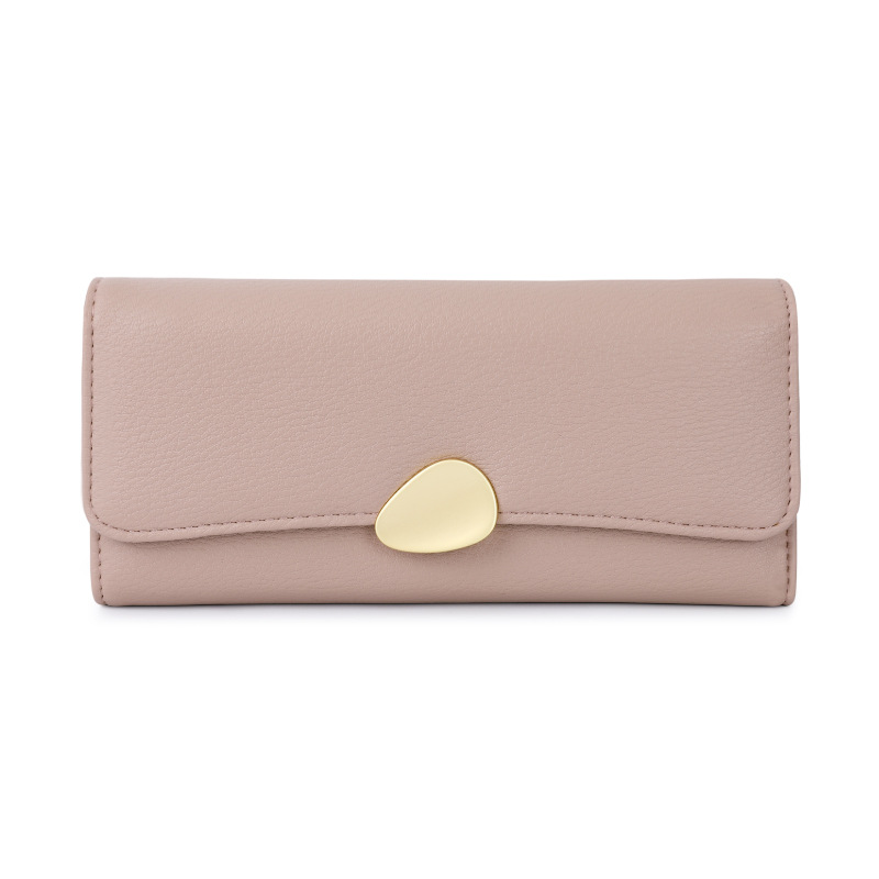 women's wallet classic lychee pattern tri-fold wallet women's handbag long women's handbag purse