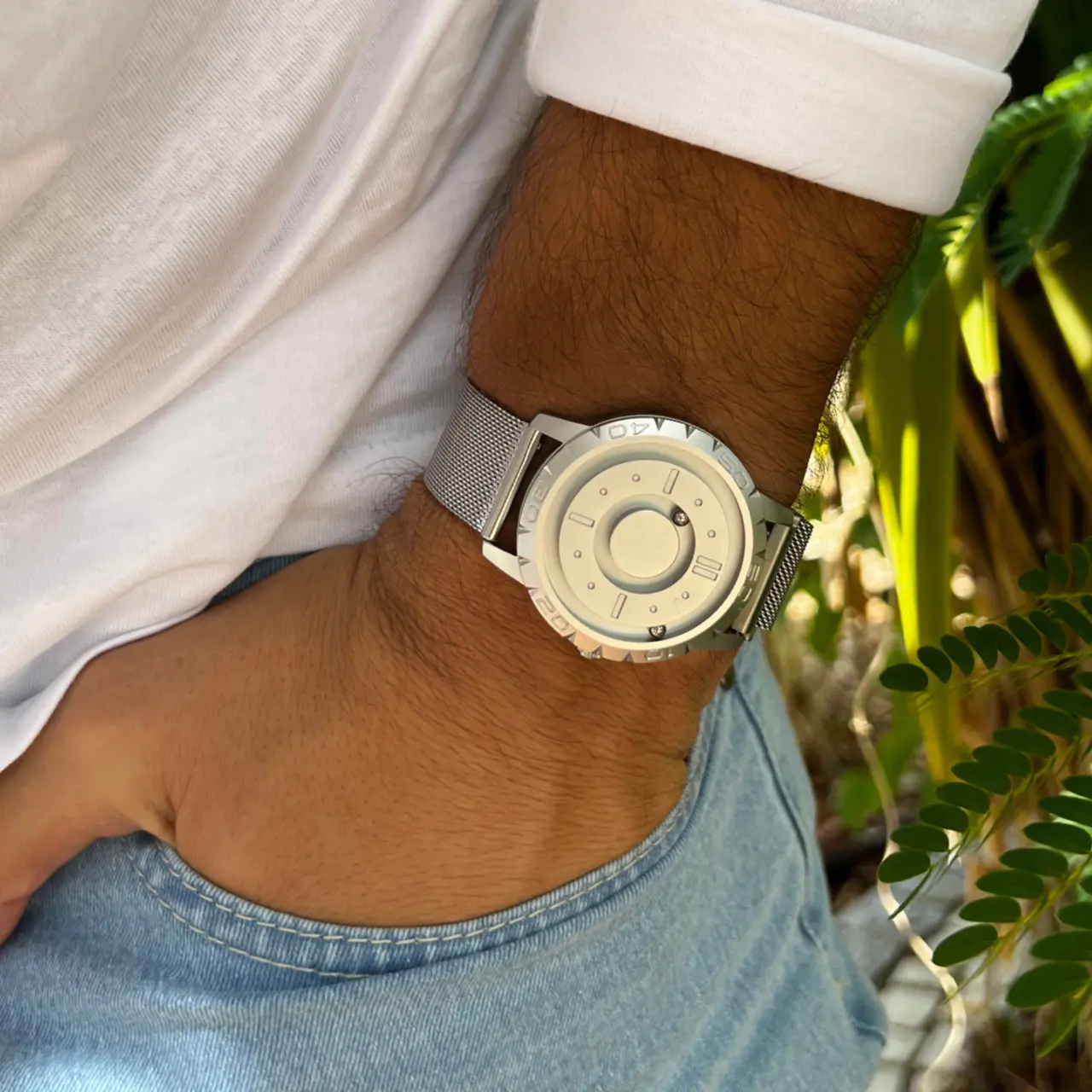 Komet Silver mesh magnetic silver