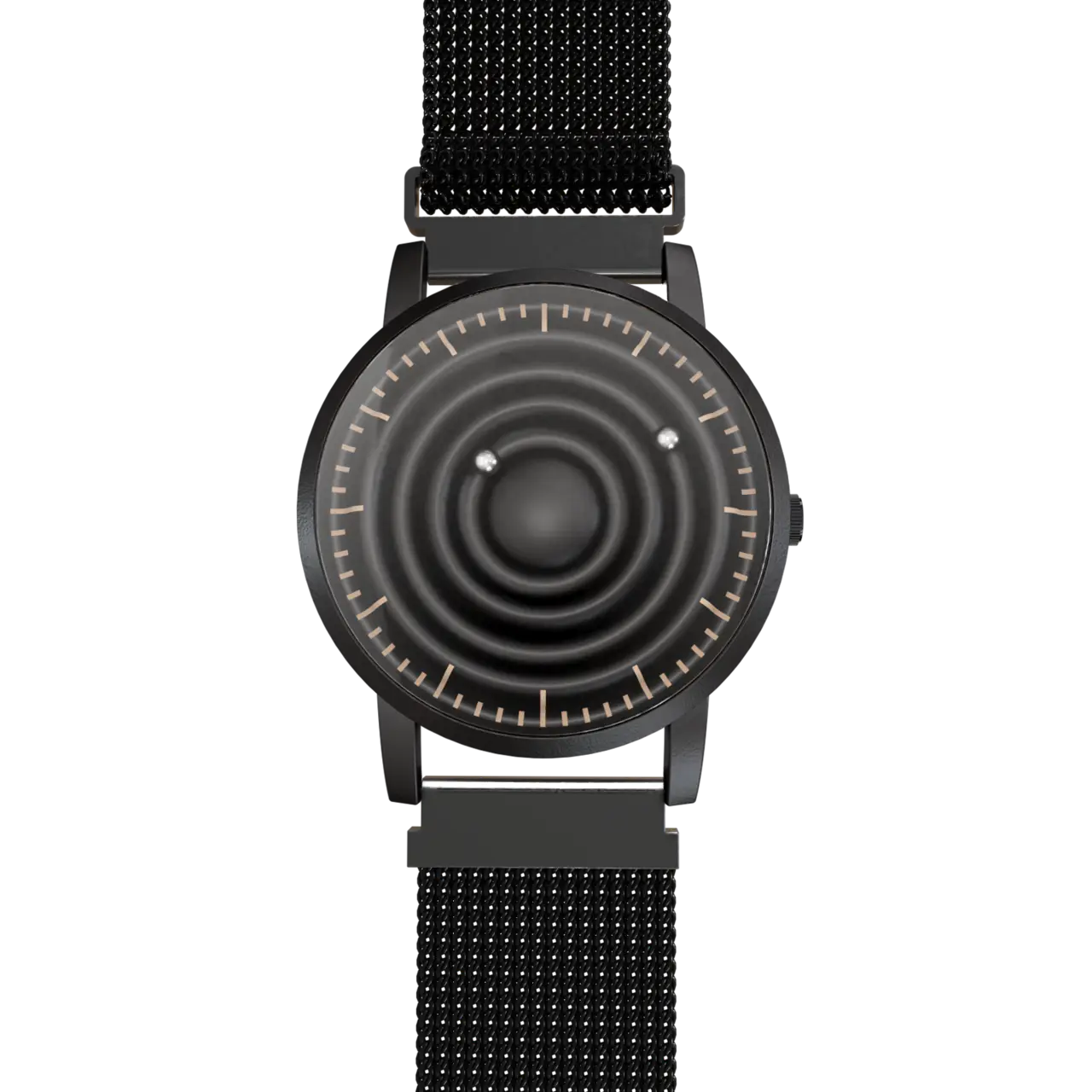 Wave Black mesh magnetic black