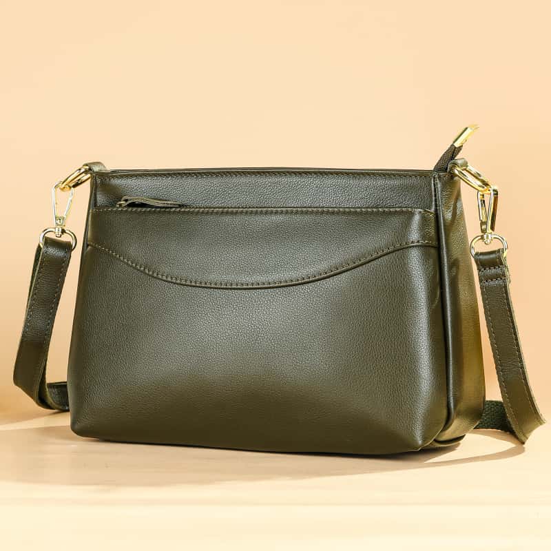 WESTAL Large Capacity Women's Handbag Handcrafted Soft Leather Shoulder Bag