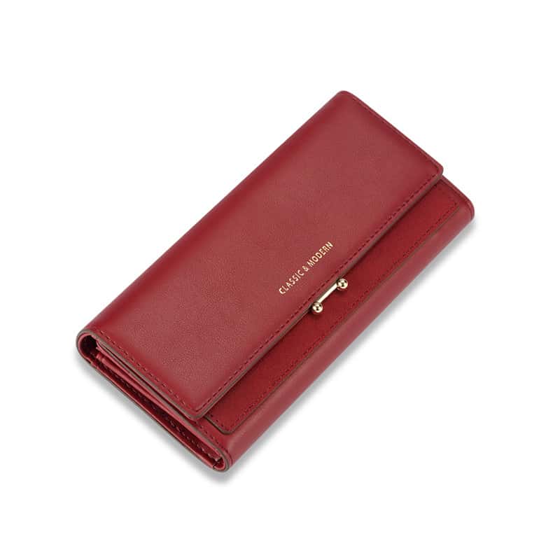 New long women's wallet wholesale European and American retro large capacity three-fold female handbag purse Tailian